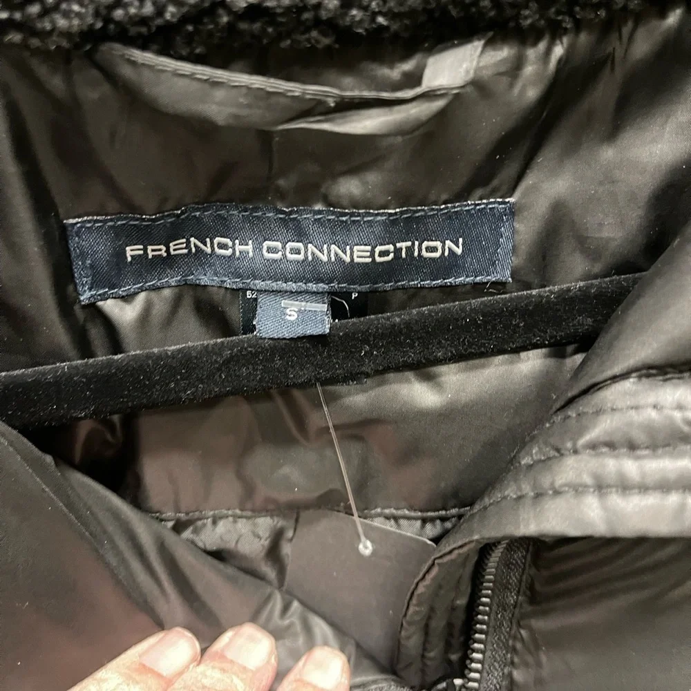 French Connection Black Quilted Jacket